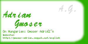 adrian gmoser business card